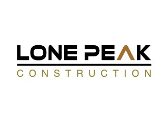 Lone Peak Construction logo design by berkahnenen