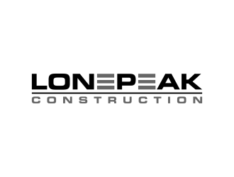 Lone Peak Construction logo design by IrvanB