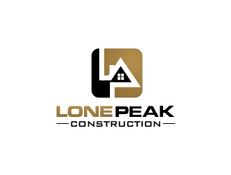 Lone Peak Construction logo design by usef44