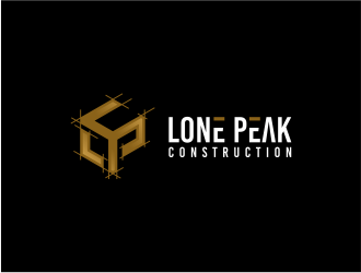 Lone Peak Construction logo design by FloVal
