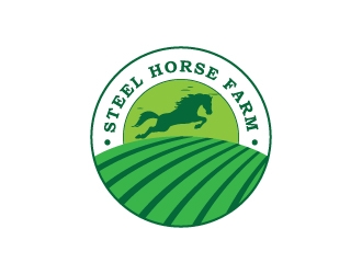 Steel Horse Farm  logo design by emberdezign