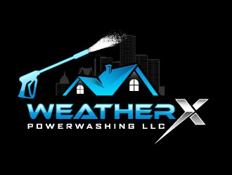 WeatherX Powerwashing LLC logo design by daywalker