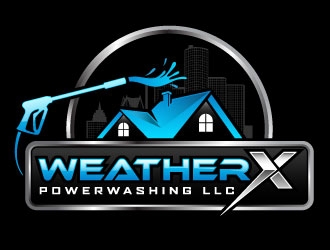 WeatherX Powerwashing LLC logo design by daywalker