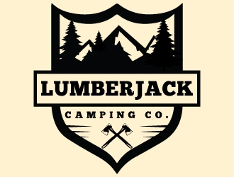 Lumberjack Camping Co. logo design by Suvendu