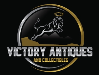 Victory Antiques and Collectibles logo design by Upoops