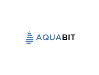 AquaBit logo design by oke2angconcept