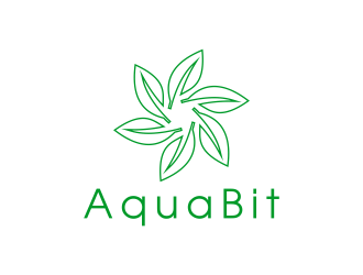 AquaBit logo design by BlessedArt