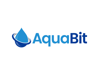 AquaBit logo design by lexipej