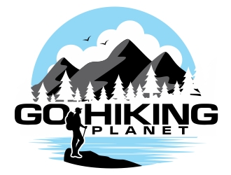Go Hiking Planet logo design by ruki