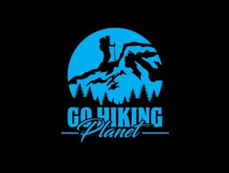 Go Hiking Planet logo design by Ilyasaaa