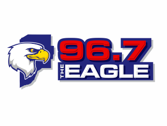 96.7 The Eagle logo design by jm77788