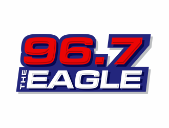 96.7 The Eagle logo design by jm77788