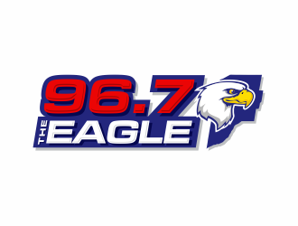 96.7 The Eagle logo design by jm77788