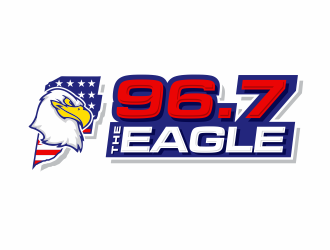 96.7 The Eagle logo design by jm77788