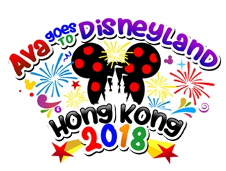 Ava goes to Disneyland Hong Kong 2018 logo design by ingepro