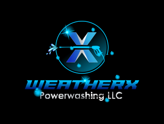 WeatherX Powerwashing LLC logo design by ROSHTEIN
