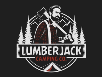 Lumberjack Camping Co. logo design by DreamLogoDesign