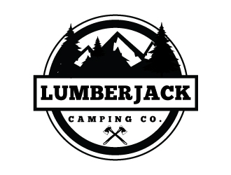 Lumberjack Camping Co. logo design by Suvendu