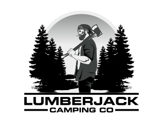 Lumberjack Camping Co. logo design by Kruger