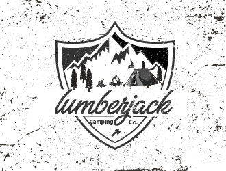 Lumberjack Camping Co. logo design by AnuragYadav