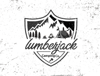 Lumberjack Camping Co. logo design by AnuragYadav