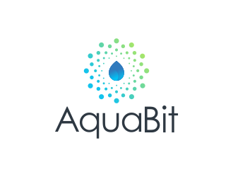 AquaBit logo design by mletus