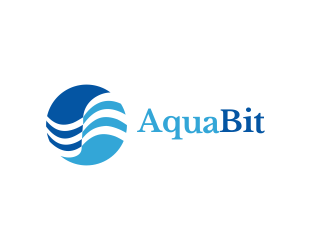 AquaBit logo design by aldesign