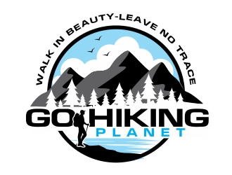 Go Hiking Planet logo design by ruki