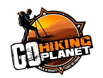 Go Hiking Planet logo design by veron
