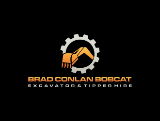 Brad Conlan Bobcat, Excavator & Tipper Hire logo design by RIANW