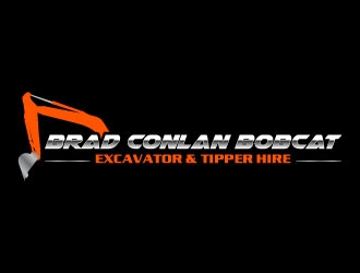 Brad Conlan Bobcat, Excavator & Tipper Hire logo design by uttam