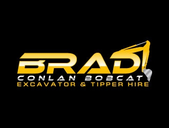 Brad Conlan Bobcat, Excavator & Tipper Hire logo design by uttam
