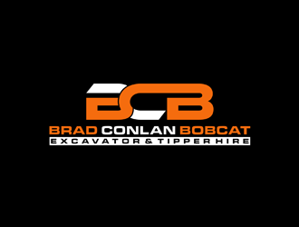 Brad Conlan Bobcat, Excavator & Tipper Hire logo design by johana