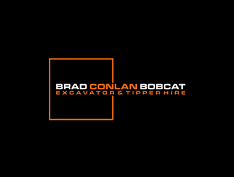 Brad Conlan Bobcat, Excavator & Tipper Hire logo design by johana