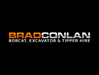 Brad Conlan Bobcat, Excavator & Tipper Hire logo design by lexipej