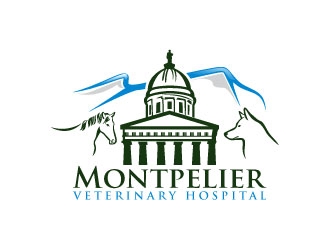 Montpelier Veterinary Hospital logo design by uttam