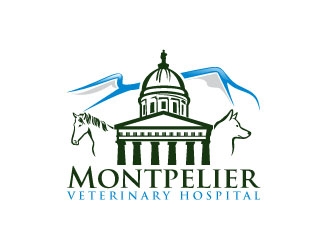 Montpelier Veterinary Hospital logo design by uttam