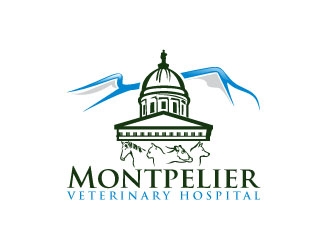 Montpelier Veterinary Hospital logo design by uttam