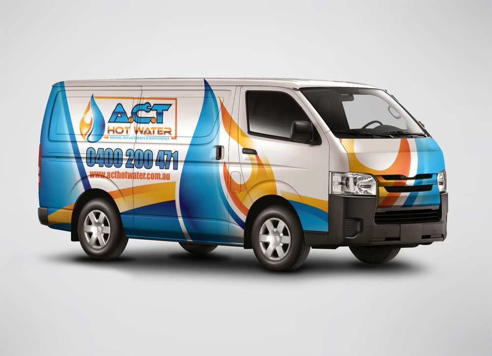 A.C.T Hotwater logo design by aamir