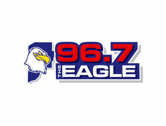 96.7 The Eagle logo design by jm77788