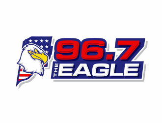 96.7 The Eagle logo design by jm77788