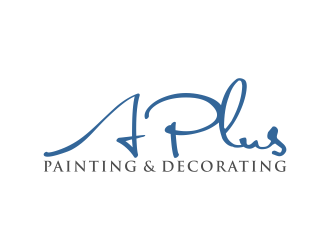 A Plus Painting & Decorating logo design by BlessedArt