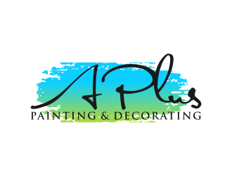 A Plus Painting & Decorating logo design by BlessedArt