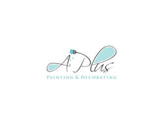 A Plus Painting & Decorating logo design by ndaru