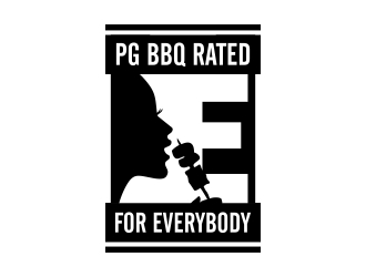 PG BBQ     rated E for everybody  logo design by totoy07