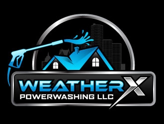WeatherX Powerwashing LLC logo design by daywalker