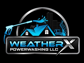 WeatherX Powerwashing LLC logo design by daywalker