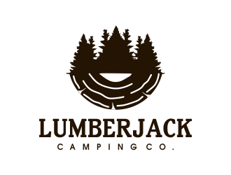 Lumberjack Camping Co. logo design by JessicaLopes