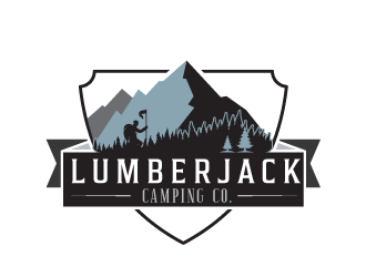 Lumberjack Camping Co. logo design by tec343