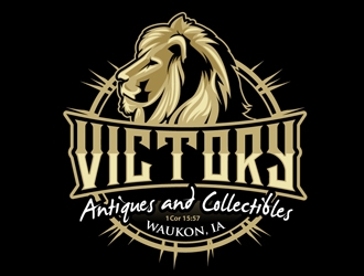 Victory Antiques and Collectibles logo design by DreamLogoDesign